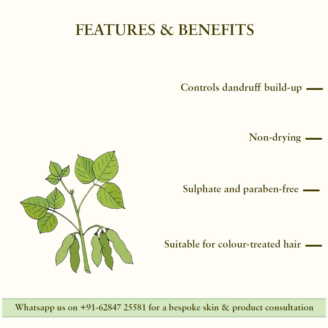 Just Herbs Ayurvedic 8 in 1 Root Nourishing Amla Neem Shampoo for Dry & Frizzy Hair, Controls Hairfall & Just Herbs Ayurvedic Anti-Dandruff Soya Protein Herbal Shampoo, For Men & Women