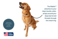The Walkie No Pull Dog Leash - Gentle, Effective, Encourages Loose Leash Walking - Made in USA - Red Color - Size Small for Dogs Under 25lbs