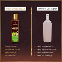 Khadi Organique Amla & Bhringraj Hair Conditioner | Enhance Hair Color | Strengthen Hair Follicles(SLS & Parabeen Free) pack of 2 400 ML