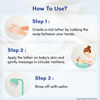 Chicco Baby Moments Gentle Cleansing Bar with Goodness of Shea Butter for Intense Moisturization 100g