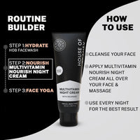 House of Beauty Multivitamin Night Cream with Revinage, Natural Retinol, For All Skin Types, 50 ml