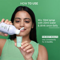 Sereko Skin Clearing Syrup | Sea Buckthorn,Manjishtha,Shatavri & Berberine + 12 Purifying Actives | Blood Purifier,Acne & Pimple Control | Enhances Skin Glow | Mixed Berry Flavour- 200 ML Pack of 1