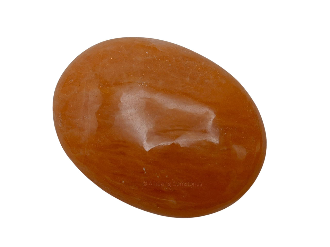 Red Aventurine Palm Stone - Hot Massage Worry Stone for Natural Body Chakra Balancing, Reiki Healing and Crystal Grid Red Aventurine