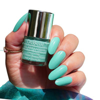 Debelle Gel Nail Polish French Hydrangea (Midtone Green Nail Paint)|Non Uv - Gel Glossy Finish |Chip Resistant | Seaweed Enriched Formula| Long Lasting|Cruelty And Toxic Free| 8Ml