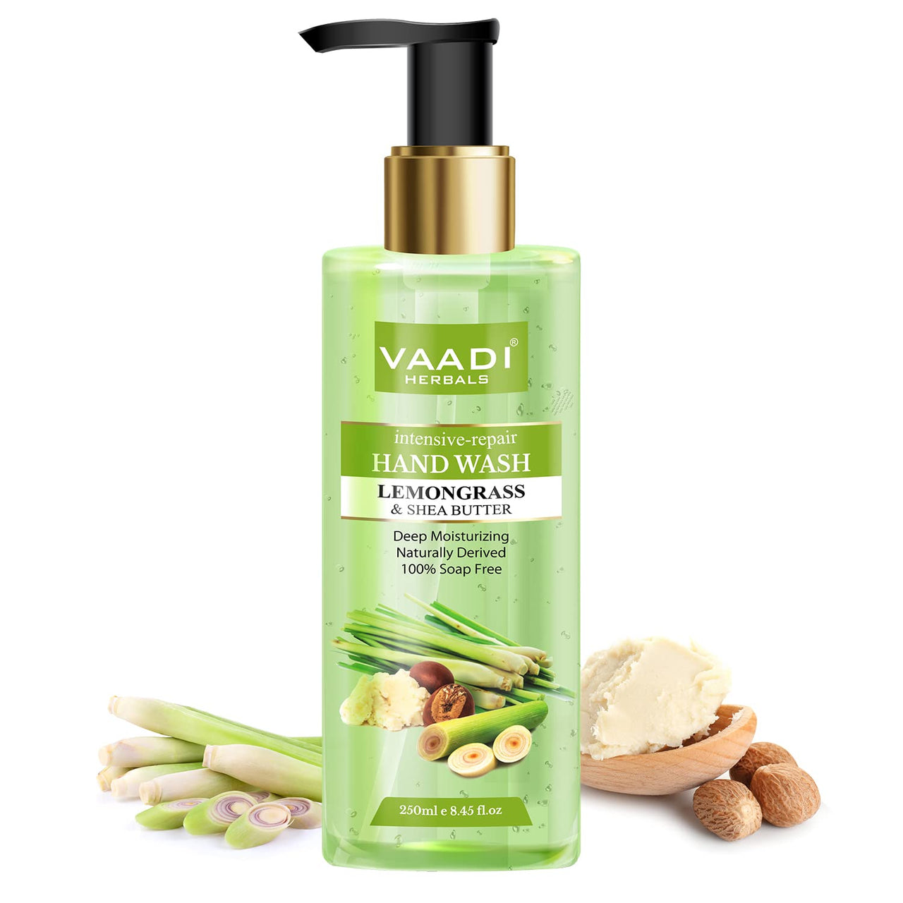 Vaadi Herbals Luxurious Handwash - 250 ml (Pack of 3, Argan Oil and Coconut with Lemongrass and Shea Butter and Strawberry)