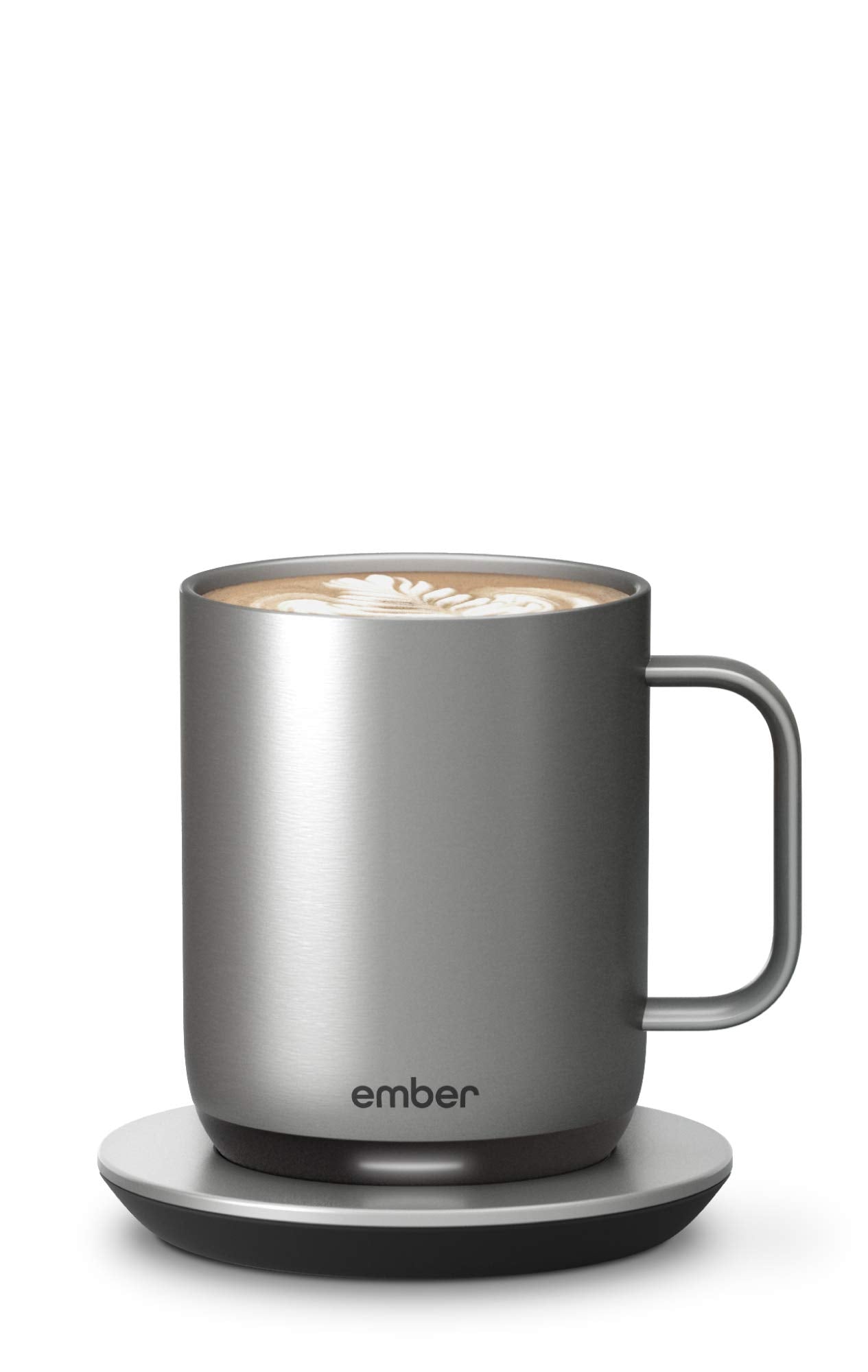 Ember Charging Coaster 2, Wireless Charging for Use with Ember Temperature Control Smart Mug, Stainless Steel