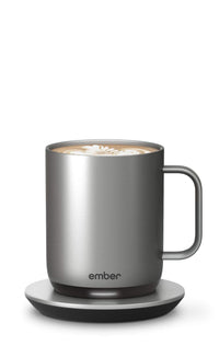 Ember Charging Coaster 2, Wireless Charging for Use with Ember Temperature Control Smart Mug, Stainless Steel