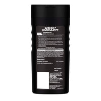 NIVEA Men Body Wash, Deep Impact Deodorant, 3 In 1 Shower Gel For Body, Face & Hair, With Microfine Clay, 250ml (Pack of 2)