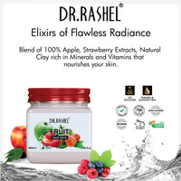 DR.RASHEL Fruit Face Pack for Glowing Skin, Oil Control, Acne, Pimples, Detan, Blemishes, Pigmentation & Brightening, Face Cleansing for Face & Body (380 Ml)