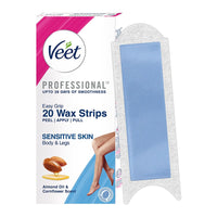Veet Full Body Waxing Strips Kit For Sensitive Skin (20 Strips)