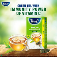 Tetley Loose Green Tea Leaves 250g, Classic Flavour, Immune With Added Vitamin C, Makes 200 Cups, Long Leaf Tea, 5X Antioxidants As An Apple