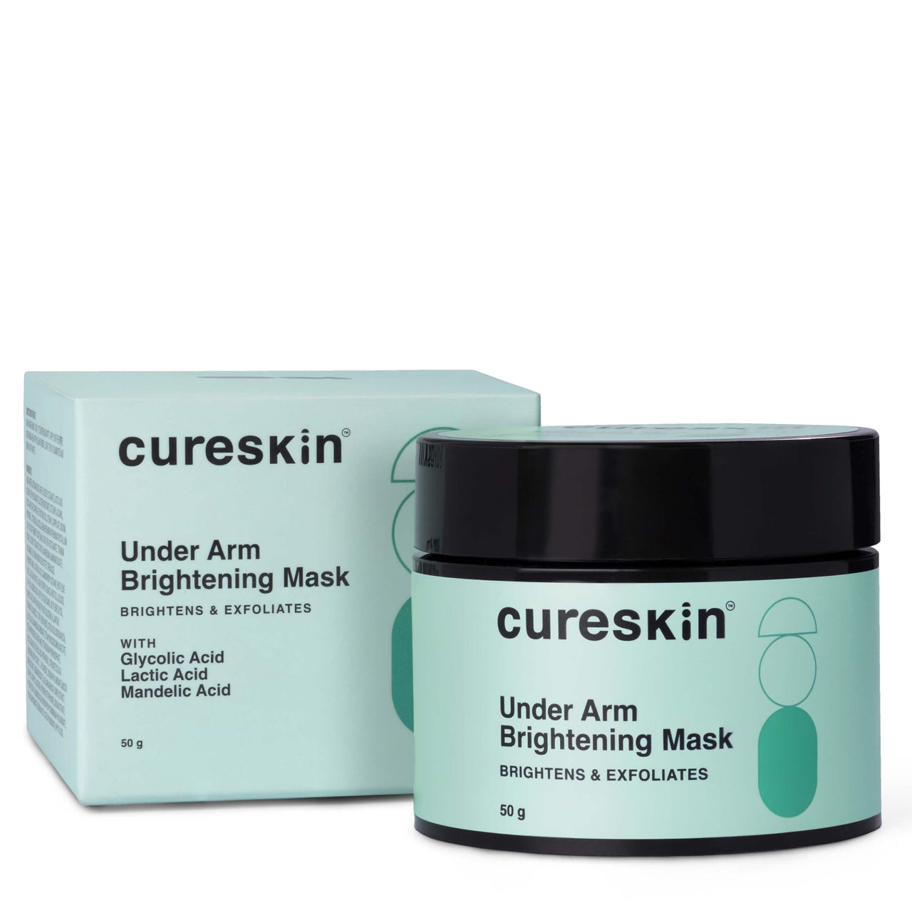 Cureskin Under Arm Brightening Cream Mask with Papaya & Sweet Orange | Dark Underarms & Hyperpigmentation | Under arm Dark Removing Cream, 50 g (Pack of 1)