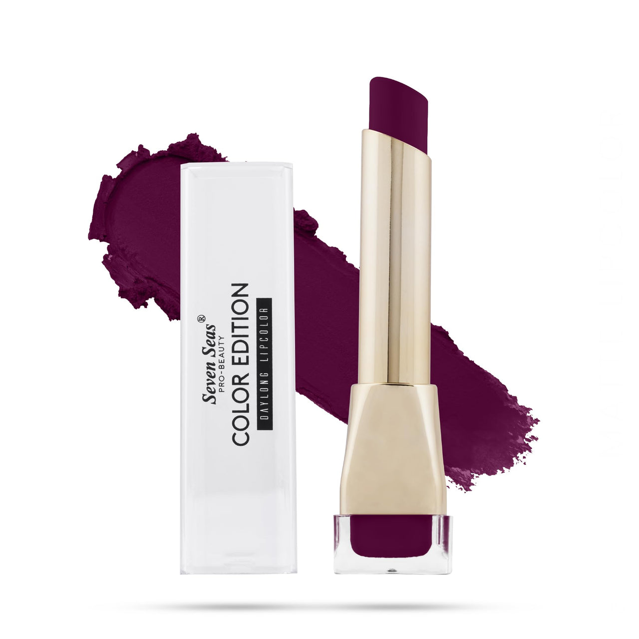 Seven Seas Color Edition Matte Lipstick | Highly Pigmented | Long Lasting | Waterproof | Smudgeproof | Single Coat Application | Lipstick for Women (316, 3.5G)