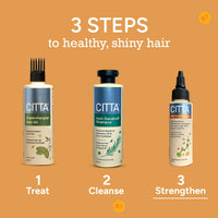 CITTA Hair Growth Serum | Boosts Hair Growth, Activates Follicles & Prevents Thinning | Biotin, Rosemary & Fenugreek Oil | Nourishes Scalp & Increases Hair Vitality | For All Hair Types | 50ml