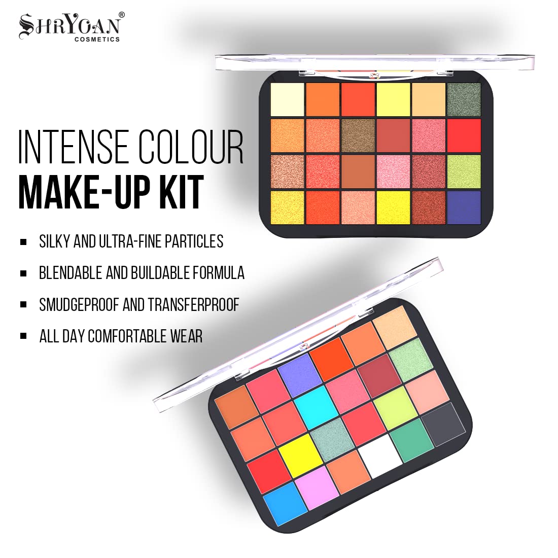 Shryoan The Ultimate Pro Shadow Palette| Highly Pigmented, Shimmery & Matte Finish Easily Blendable (35g)