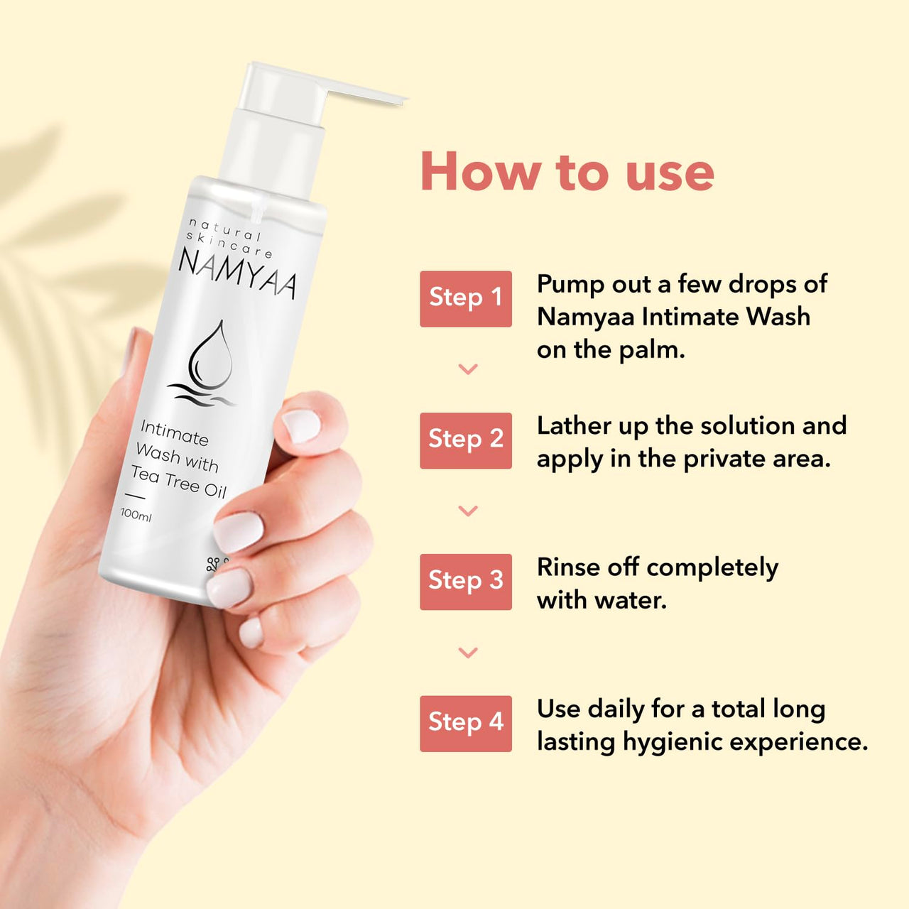 Namyaa Intimate Lightening Serum and Hygiene Wash for Men and Women, 100 gram each