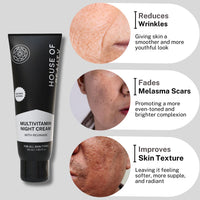 House of Beauty Multivitamin Night Cream with Revinage, Natural Retinol, For All Skin Types, 50 ml
