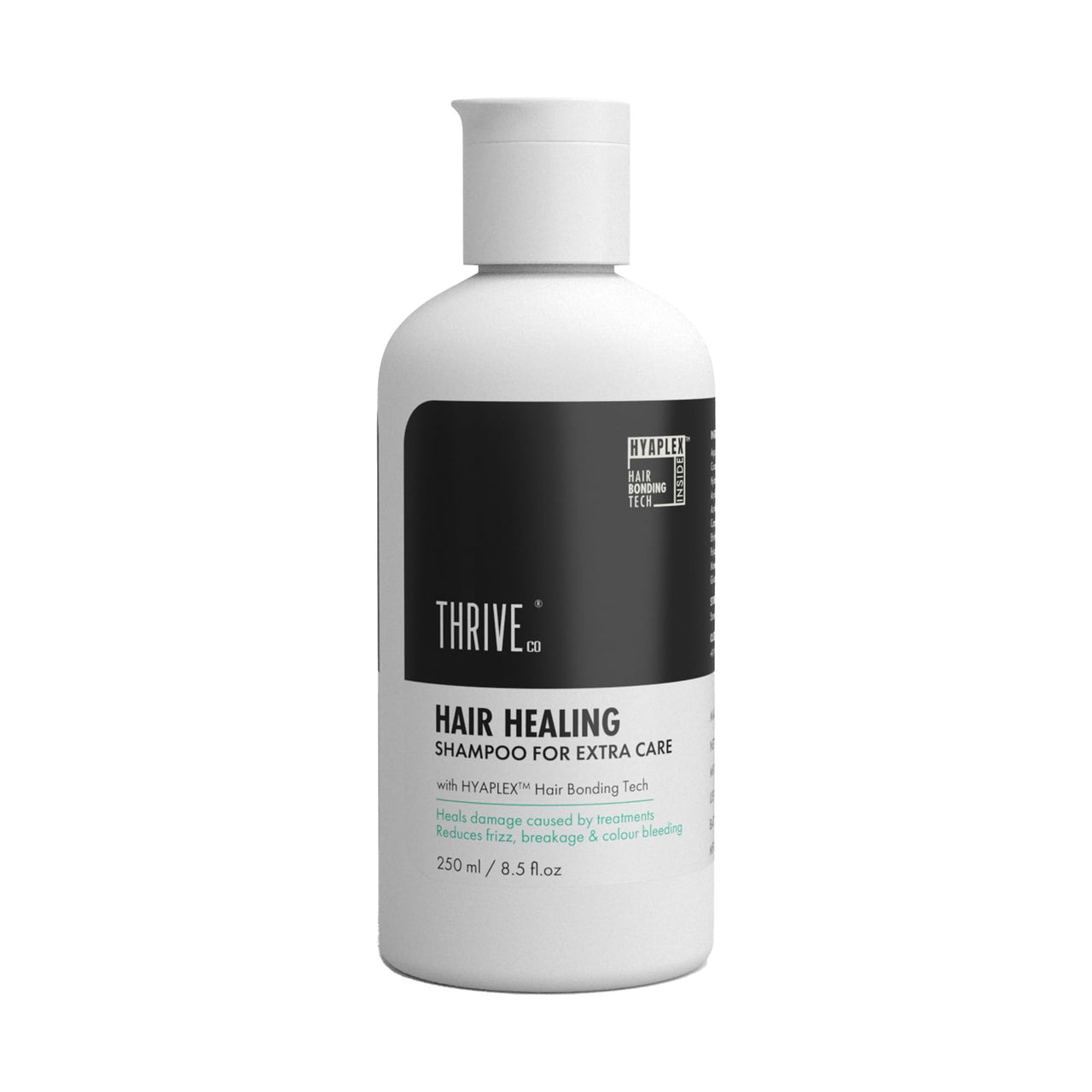 ThriveCo Hair Healing Shampoo, Heals damaged caused by treatment, reduces Frizz & Breakages, with Hyaplex Hair Bonding Tech. For both Men & Women - 250 ml