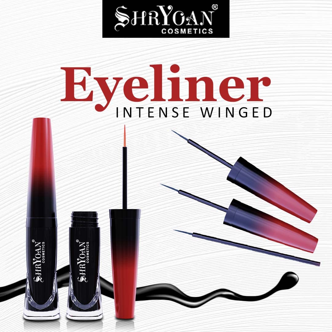 Shryoan Matte Eyeliner| Non-Fading & Long Wear With Waterproof Liner And Non-Smudging With Matte Finish Liner (6ml) (Black)