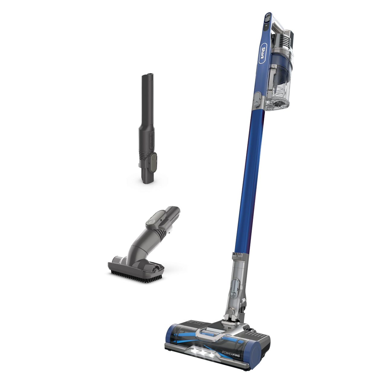 Shark IZ631H Cordless Pro Vacuum with PowerFins and Self-Cleaning Brushroll, Includes Upholstery Tool & Crevice Tool, Up To 60 Minute Runtime, HEPA Filtration, Cordless Vacuum, Dark Grey/Mojito Gray