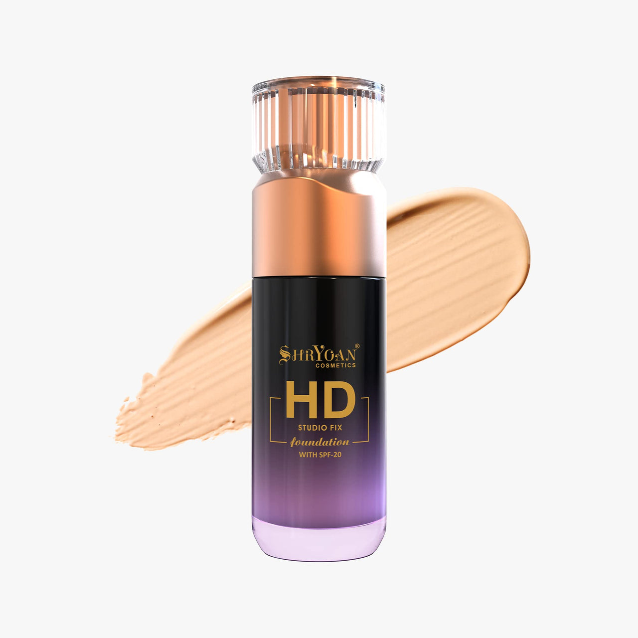 Shryoan HD Studio Fix Foundation | Full Matte Coverage & Waterproof with Long Lasting Concealing Formula| For Daily Use (55g)