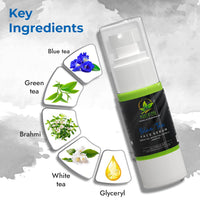 Nefol Face Serum with Blue Tea, Green Tea, White Tea & Brahmi - Hydrates, Fights Dark Circles - 30ml