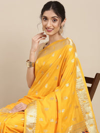 Pandadi Saree Women's  Paithani Silk Saree With Blouse Piece