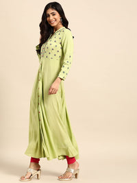 Rapsodia Women's  Rayon Anarkali Kurta