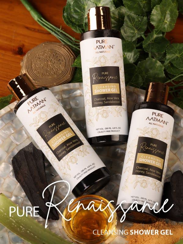 PURE AATMAN | shower gel with deep nourishment and refreshing | paraben free | sulphate free | 200ml