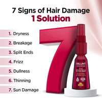 BBLUNT 7 in 1 Repair & Revive Oil Hair Serum for Upto 100% Damage Repair - 70ml | Addresses 7 Signs of Hair Damage | Enriched with Ceramides & Argan Oil