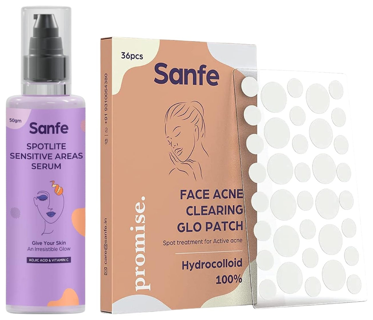 Sanfe Promise Face Acne Pimple Patch Spotlite Sensitive Body Serum