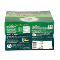 A TATA Product - Organic India Tulsi Green Tea Lemon Ginger - 50 Teabags, Herbal Blend with Green Tea, Tulsi, Lemon & Ginger, Supports Digestion, Refreshing Taste, Natural Ingredients