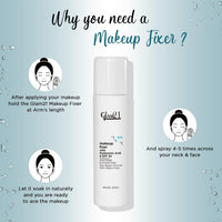 Glam21 Make-up Fixer Spray - Keeps Makeup Intact with a Sparkly Texture | Lightweight & Long-lasting with Hyaluronic Acid & SPF 30 | Flawless Look | Dermatologically Tested