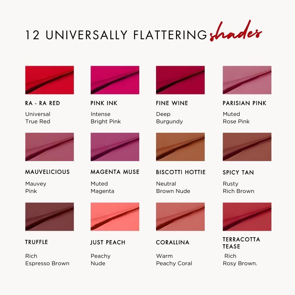 HYUE HydraMatte™ Liquid Lipstick | 2.2ml | Biscotti Hottie Soft-Matte Long-Wear | Intense Color | With Jojoba, Almond & Gooseberry Extracts | Travel-Friendly | Precision Tip | 12 Bold Shades