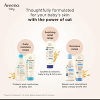 Combo Pack: Aveeno Baby Daily Moisturizing Wash & Shampoo (354ml) + Daily Moisture Lotion (227g) + Soothing Relief Moisture Cream 100g | With natural oat extract | Hypoallergenic, pediatrician recommended | pH balanced formulation with no added parabens a