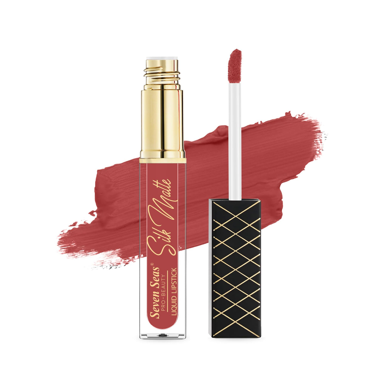 Seven Seas Silk Matte Liquid Lipstick | Long Lasting and Waterproof Liquid Lipstick for Women (Monza 1, 7ml)