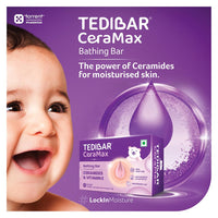 Tedibar Ceramax Bathing Bar - 75g Enriched with Ceramides & Vitamin E |100% Soap Free| Skin friendly pH – By Torrent Pharma