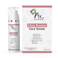 Fixderma 5% Niacinamide Serum Glow Booster Face serum with 6.5% Mandelic Acid & 0.5% Gallic Acid | Skin Brightening Serum | Face Serum for Men & Women - 30g