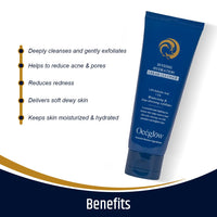 Oceglow Intense Hydration Face Wash for Acne Prone Skin, 1.8% Salicylic Acid with Hyaluronic Acid | Pore & Dark Spots Clearing Face Wash for Women & Men - 75ml