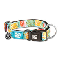 Max & Molly Soft Padded Neoprene Dog Collar w/Smart ID Gotcha! QR Pet Safety Tag, Durable, Waterproof, Anti-Stink, Machine Washable Collar for Dogs, Hibiscus Flower Pattern, XS Exotique XS (9-14