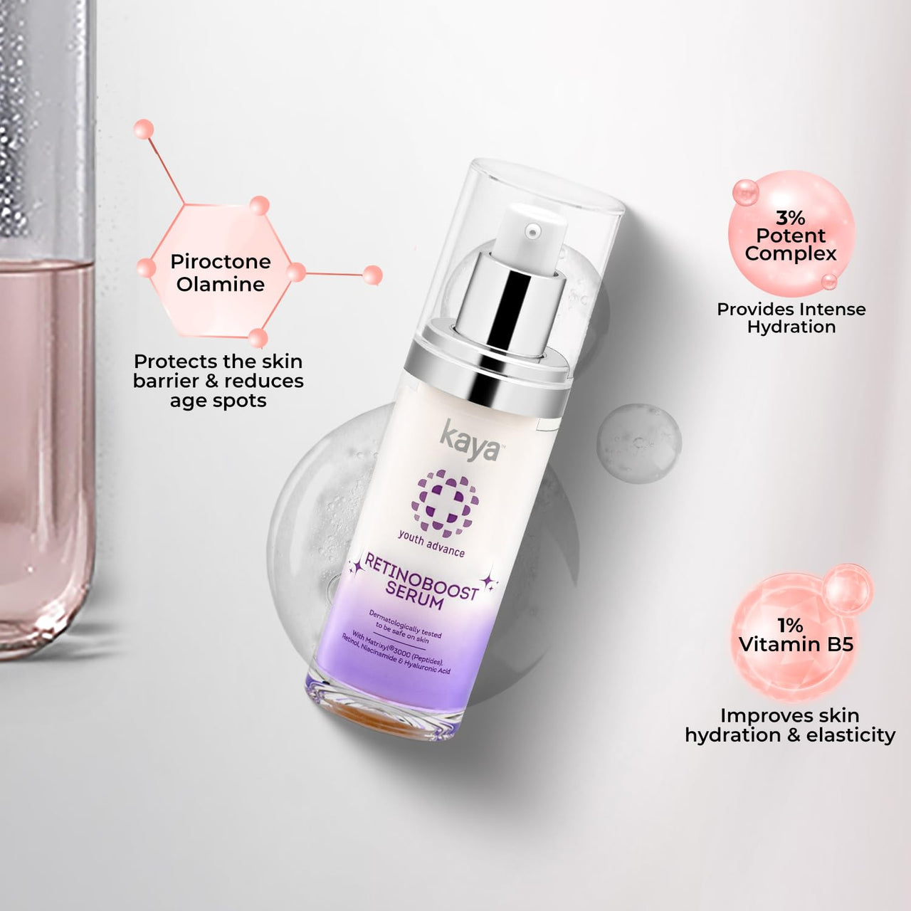 Kaya Clinic Retinoboost Face Serum, Anti-Ageing Face Serum, Fights Fine Lines & Wrinkles for All Skin Types, 30ml