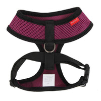 Puppia Soft Dog Harness No Choke Over-The-Head Triple Layered Breathable Mesh Adjustable Chest Belt and Quick-Release Buckle, Purple, XX-Large