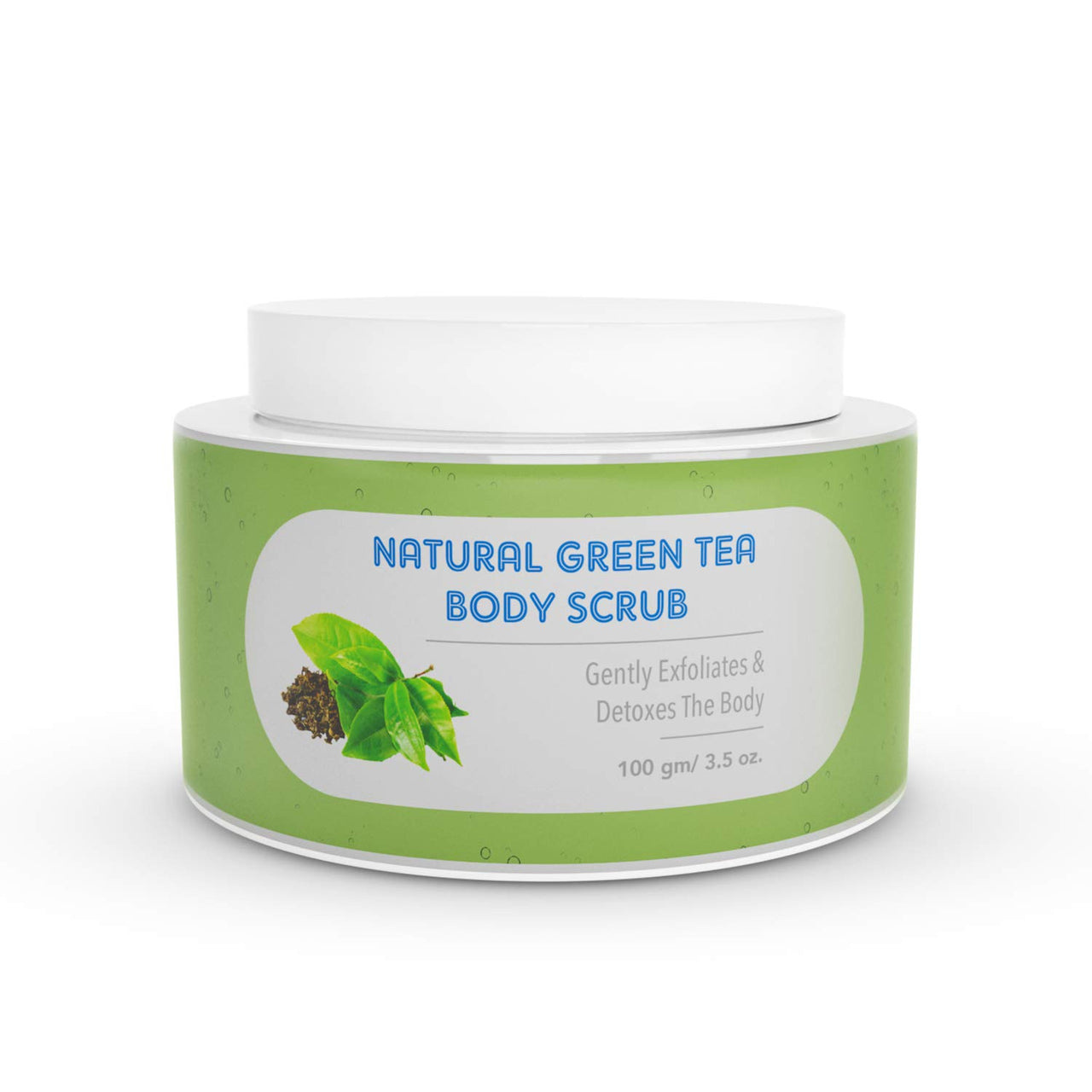 The Moms Co. Natural Green Tea Body Scrub I Gentle Exfoliation & Detox l With Apricot seed, Black Sand and Vitamin C (100 gm)