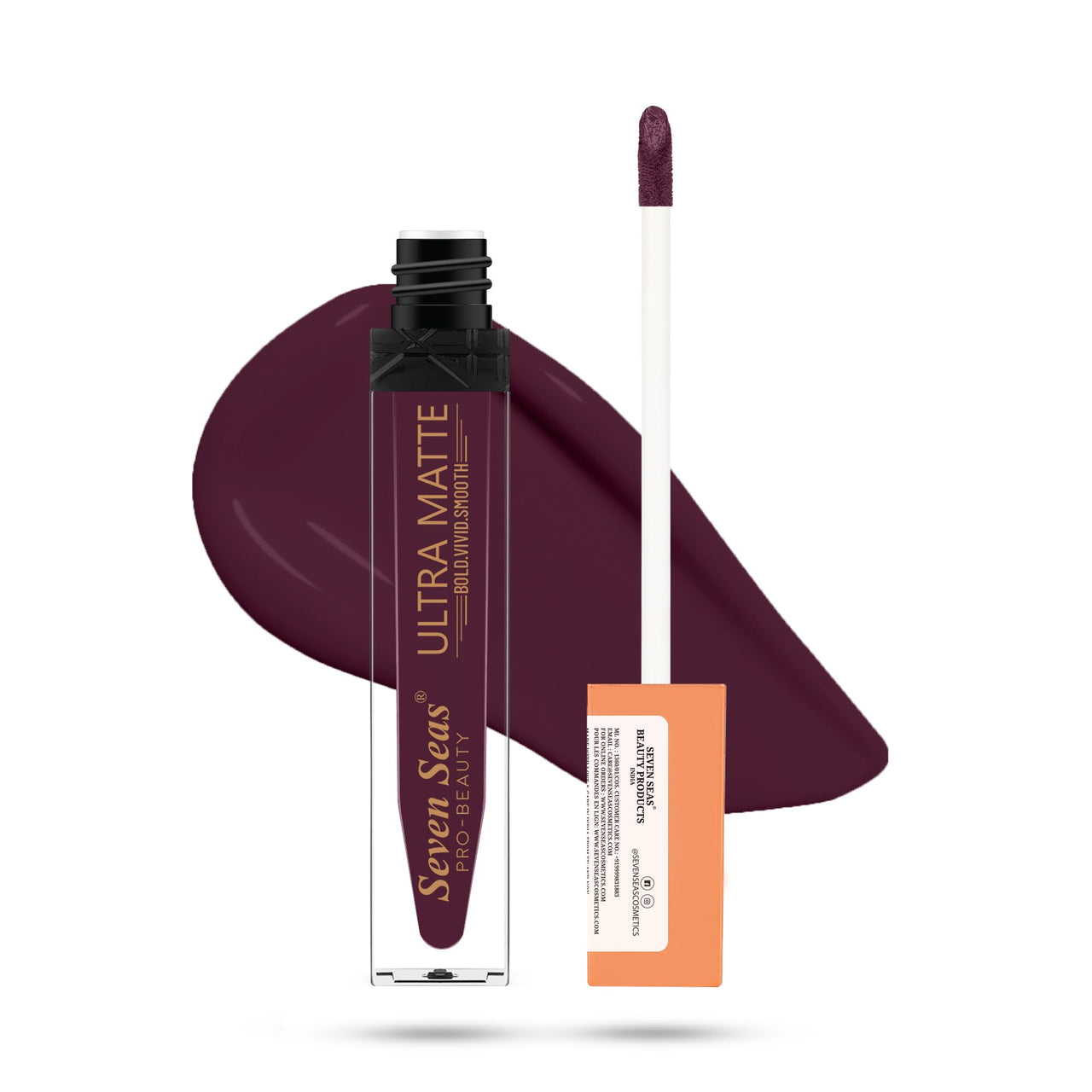 Seven Seas Ultra Smooth Matte Liquid Lipstick | Smooth Lip Color | Weightless Finish | Liquid Lipsticks for Women (Castro)