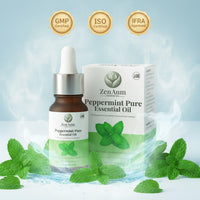 Zenaum Essences 100% Natural Peppermint Therapeutic Grade Essential Oil | 45ml (Pack of 3)| Headache & Sinus Relief, Mental Clarity & Aromatherapy | Sourced from India | GMP, ISO & IFRA Certified