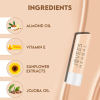 Jovees Herbal Vitamin E Lip Balm with SPF 15 For Soft, Glossy And Supple Lips | 24 Hour Hydration | Rejuvenates Dark, Pigmented, Dry, Chapped And Sun Damage Lips- 5g