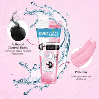Everyuth Naturals Anti Pollution Pink Clay & Charcoal Face Wash 150g