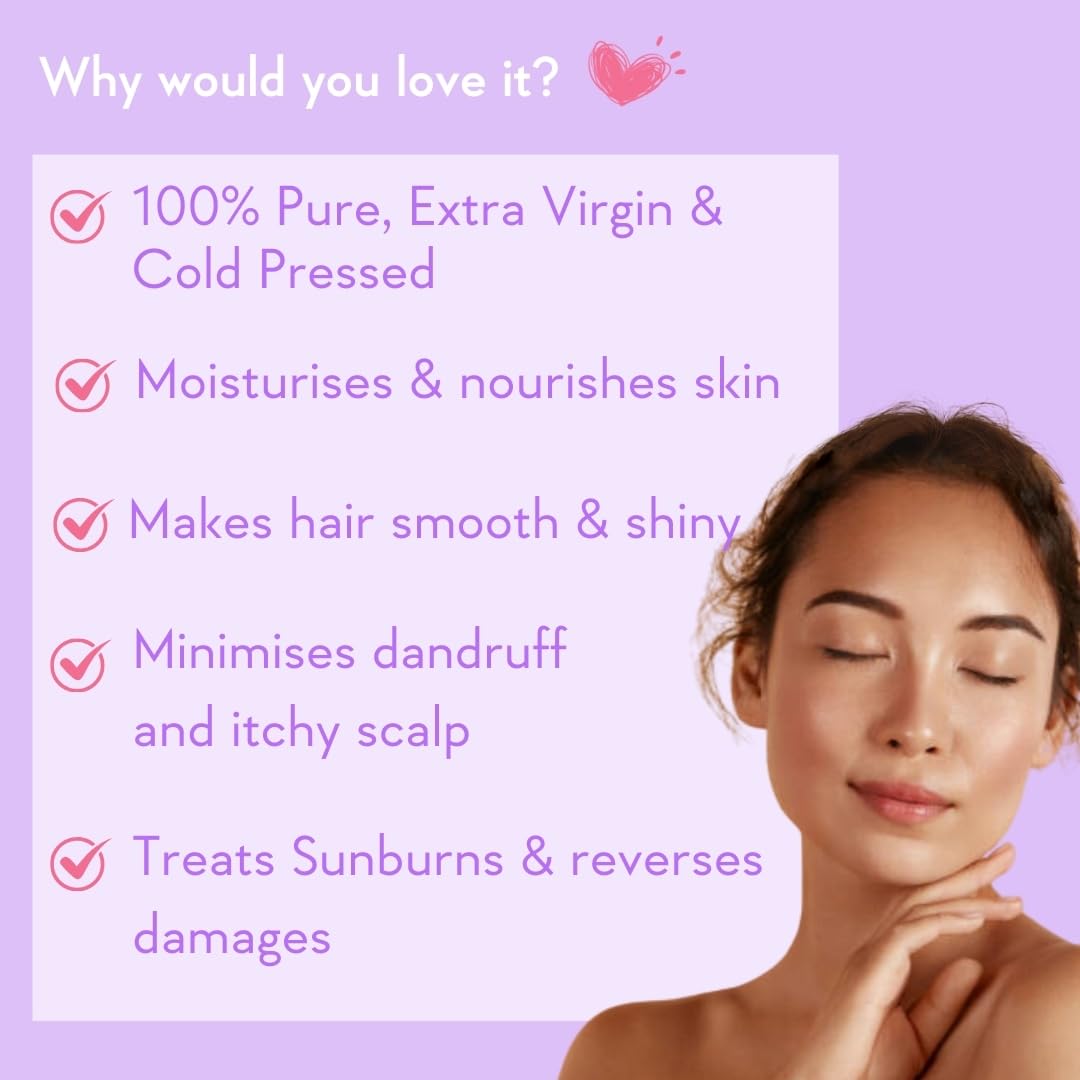 WishCare Pure Cold Pressed Natural Unrefined Jojoba Oil - Moisturizer For Skin, Hair and Nails, 100 ml