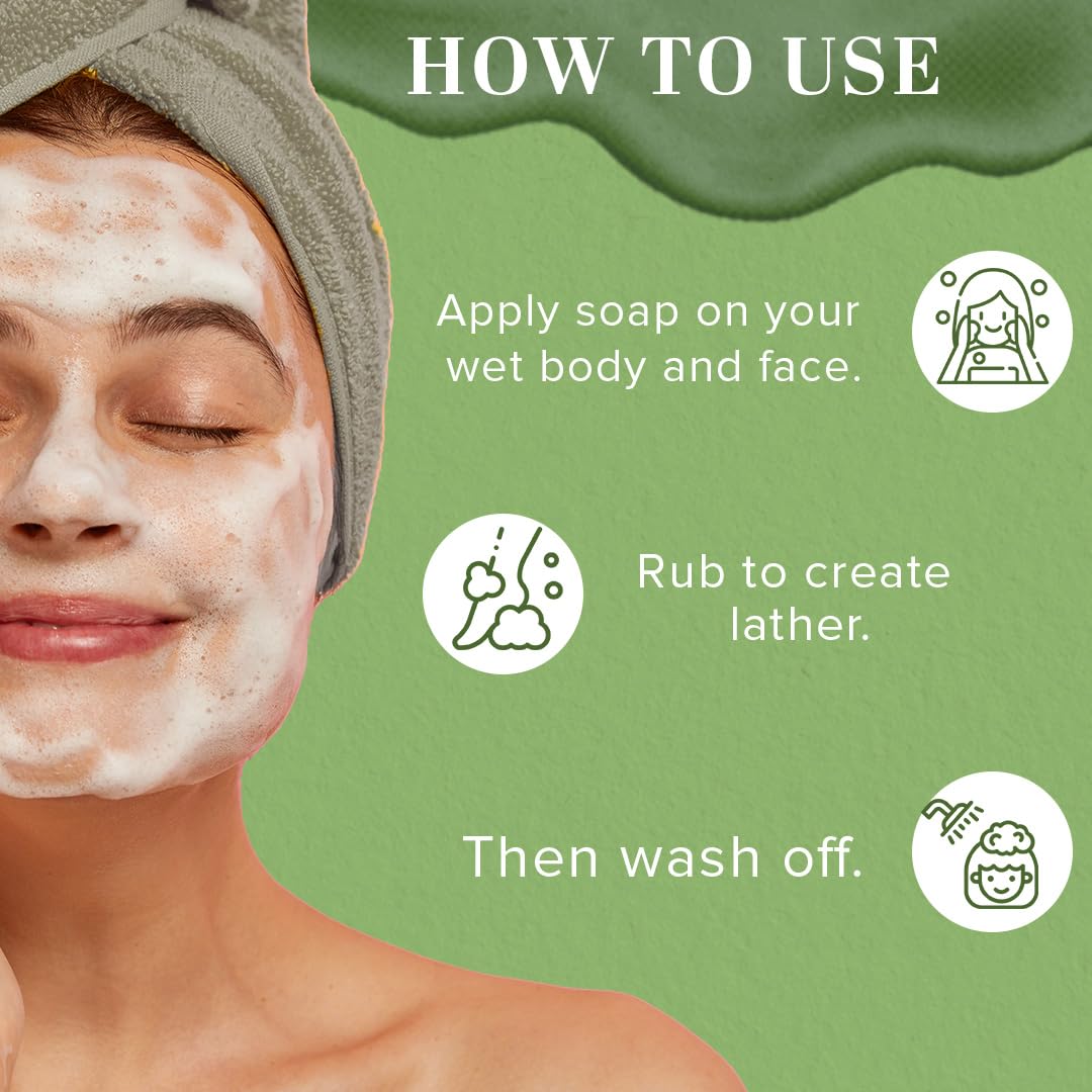 Khadi Natural Khus Handmade Soap| Cooling Herbal Soap for a Refreshing Bath Experience| Infused with Natural Goodness to Revitalize Your Skin| Pack of 2 (125 * 2, 250g)