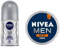 Nivea Deodorant Roll On, Silver Protect for Men, 50ml And Dark Spot Reduction Cream for Men, 75ml